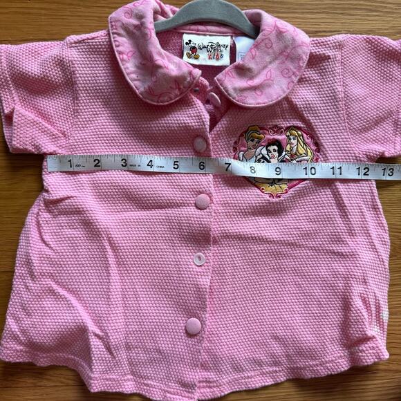 Walt Disney World Kids Vintage 90s Pink Pajama Top Princesses 3T - READ DESC. - Picture 5 of 7
